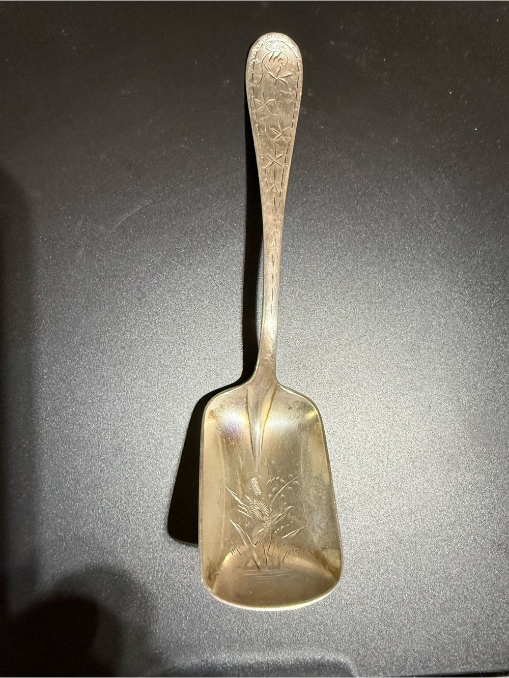 Antique American Sterling Silver Sugar Shovel